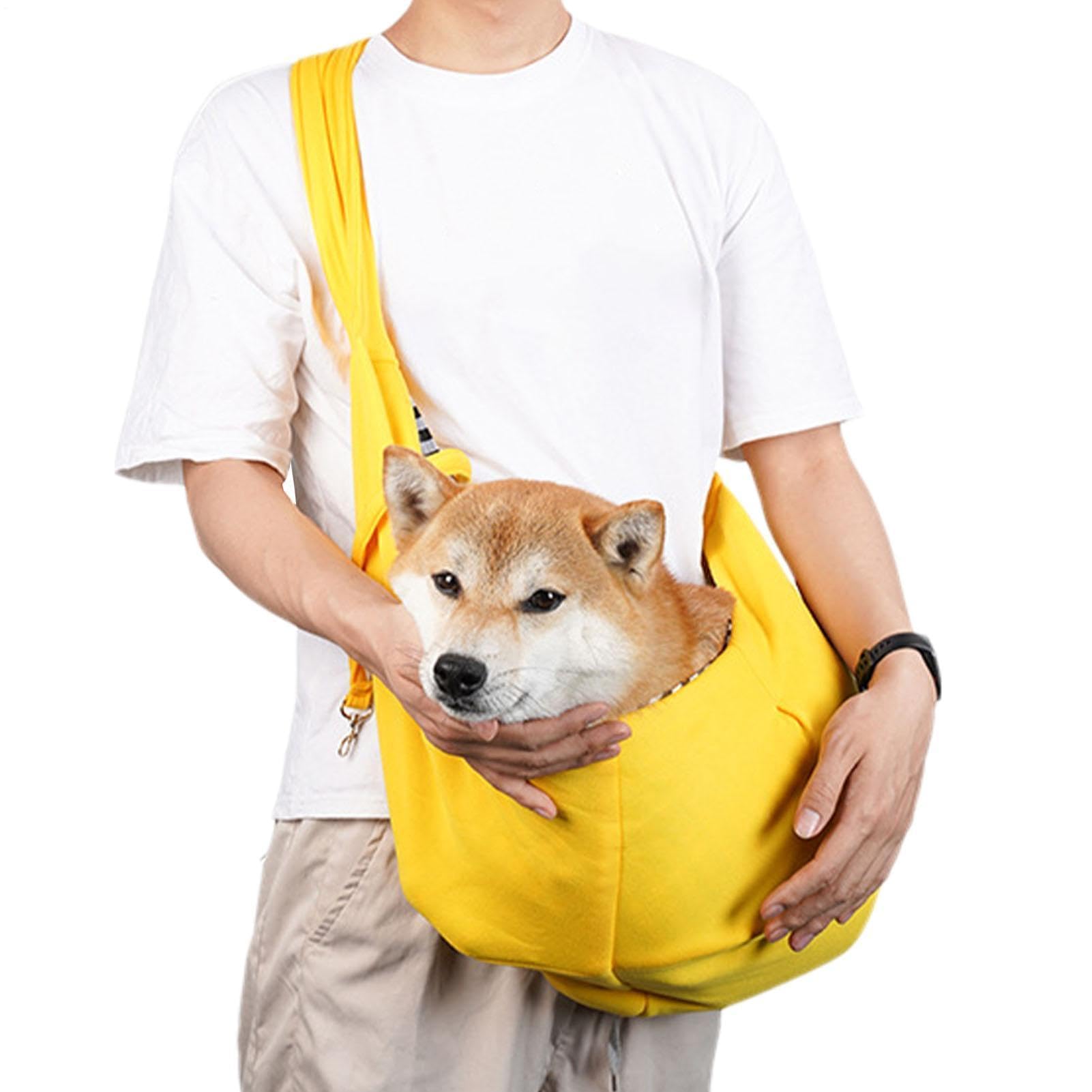 Transportador para perros pequeños y gatos, bolsa reversible para perros pequeños, bolsa ajustable para mascotas, transportador manos libres para viajes, caminar al aire libre