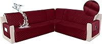 Vista 43 de HDCAXKJ Funda impermeable para sofá modular esquinero, de terciopelo en forma de L, para mascotas y perros, suave, resistente, en forma de U, juego