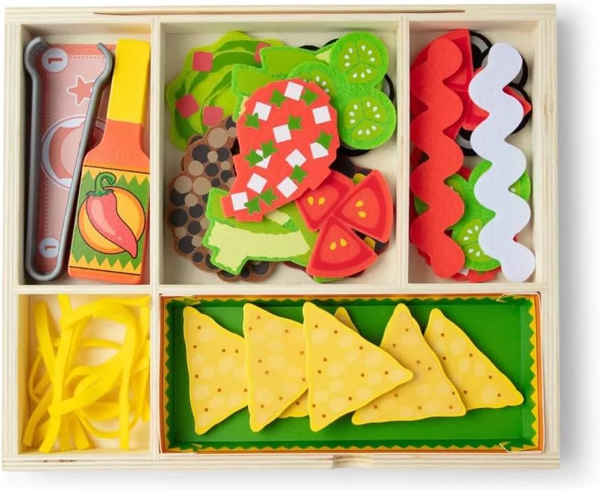 Melissa & Doug Nachos Wooden Food Play Set for Kids