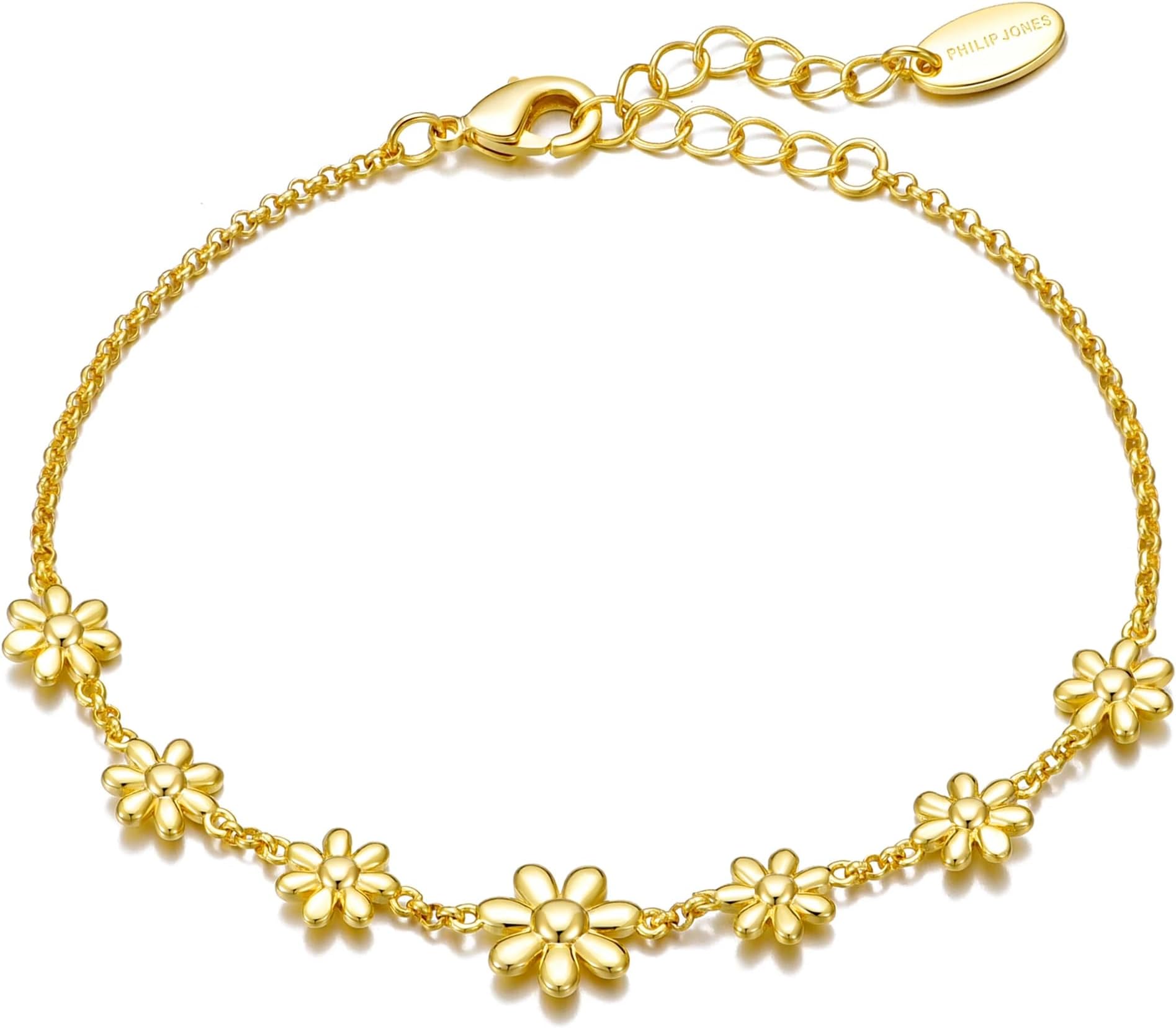 18k Gold Plated Daisy Bracelet