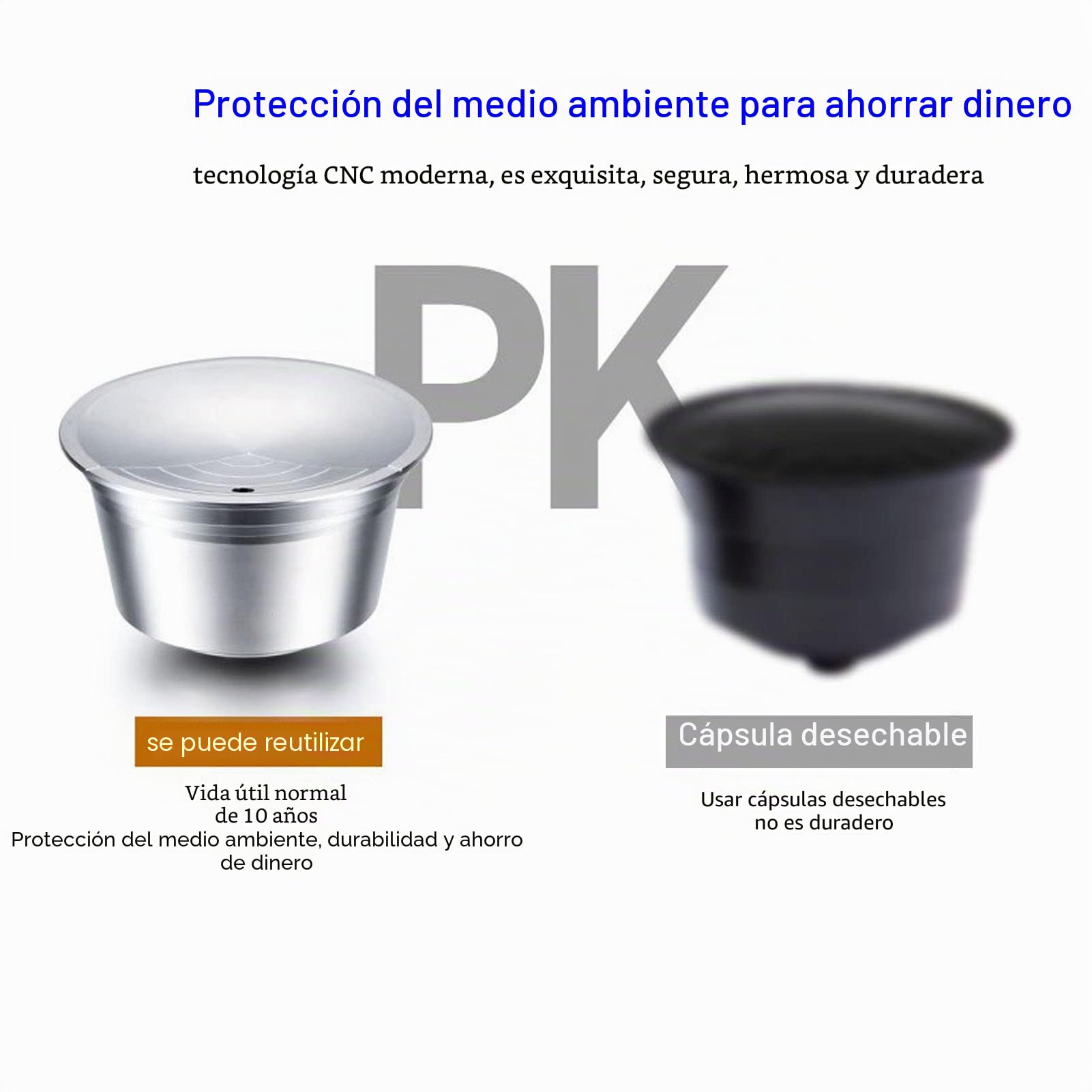 Tazas K Reutilizables, Filtro De Café K CUP Reutilizable, Cápsulas De Café Recargables De Acero Inoxidable, Con Placa De Presión De Polvo De Cuchara De Cepillo, Para Dolce Gusto, Para EDG LUMIO DG325