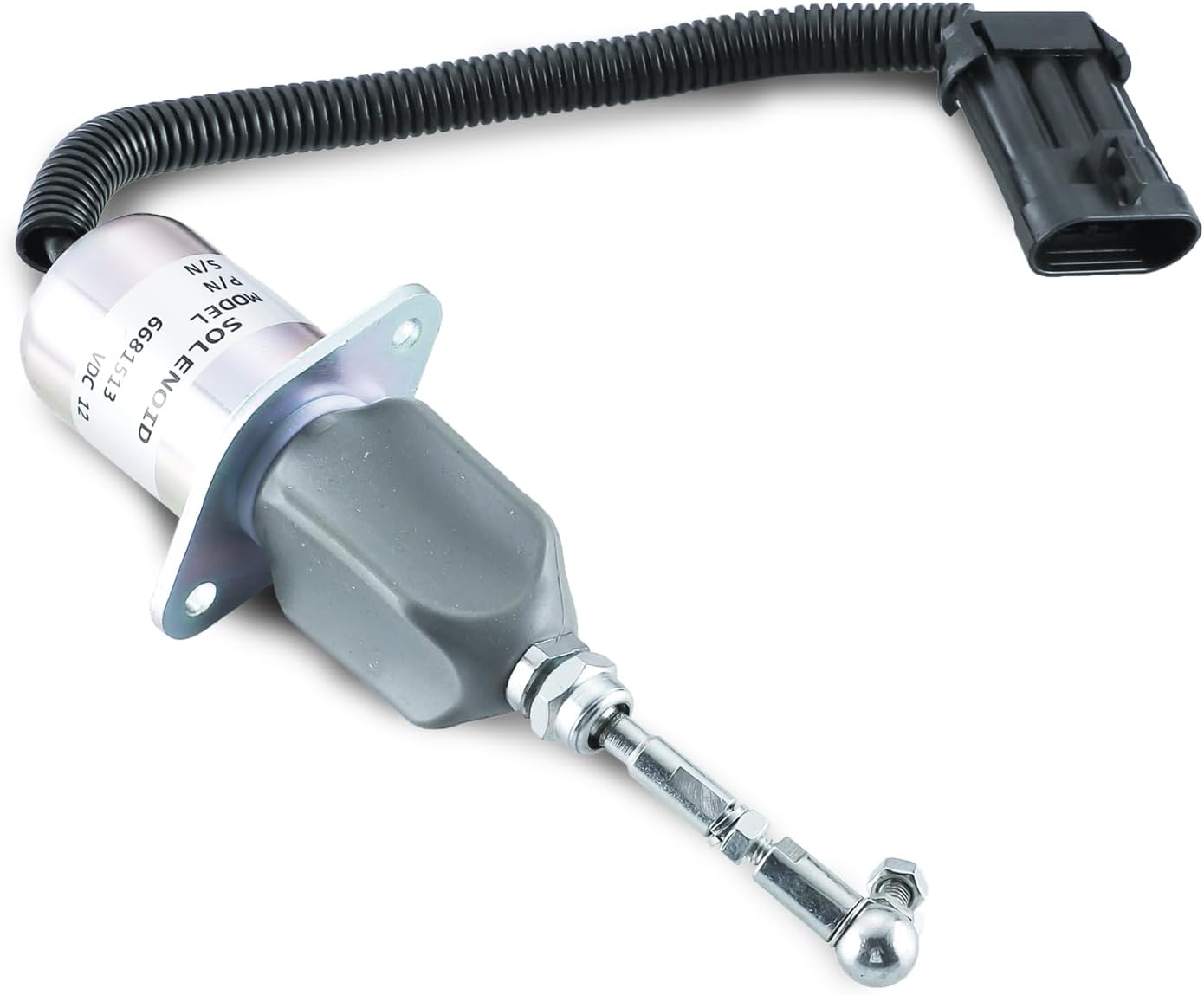 6681513 Fuel Shut Off Solenoid with Kit 6681512 6667992 6667993 for Bobcat Skid Steer T190 S185 S175 S160 Bobcat Excavator 325 328 331 334 337 12VDC