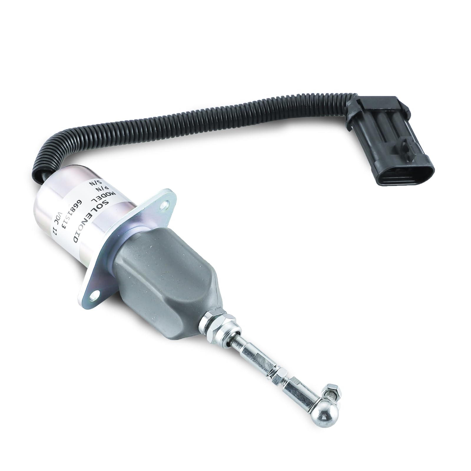 Électrovanne D'arrêt Carburant 12V Pour Bobcat - Référence 6681513 - Compatible Chargeuses T190, S185 Et Excavatrices 325, 328
