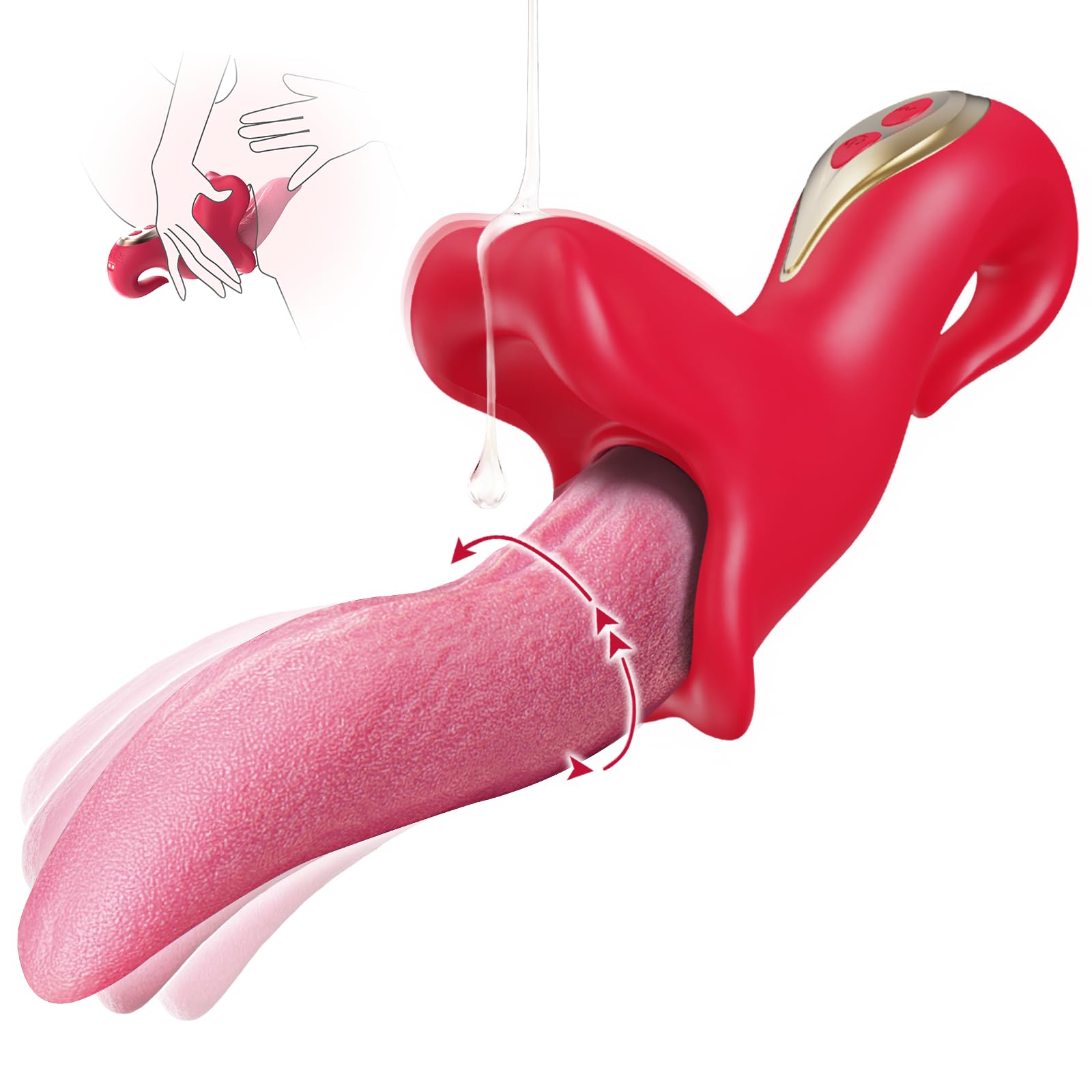 Tongue Vibrator Adult Sex Toys for Women - Adult Toys Sex Novelties with 9 Swing 9 Vibrating Modes