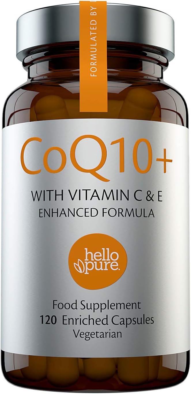 CoQ10 Plus Vegan Multivitamins | Vitamin C - 125% NRV Dose for Immune System Support Plus 125% NRV Dose of Vitamin E | Contains Premium Grade CoEnzyme Q10 100mg | Co-Q10 Plus Multivitamin Boost
