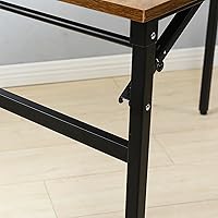 Vista 6 de Need Home Office Desk 47 inch Folding Computer Table,No Install Computer Table Workstation Perfect for Teens/Office/Home Vintage W347110123-ND