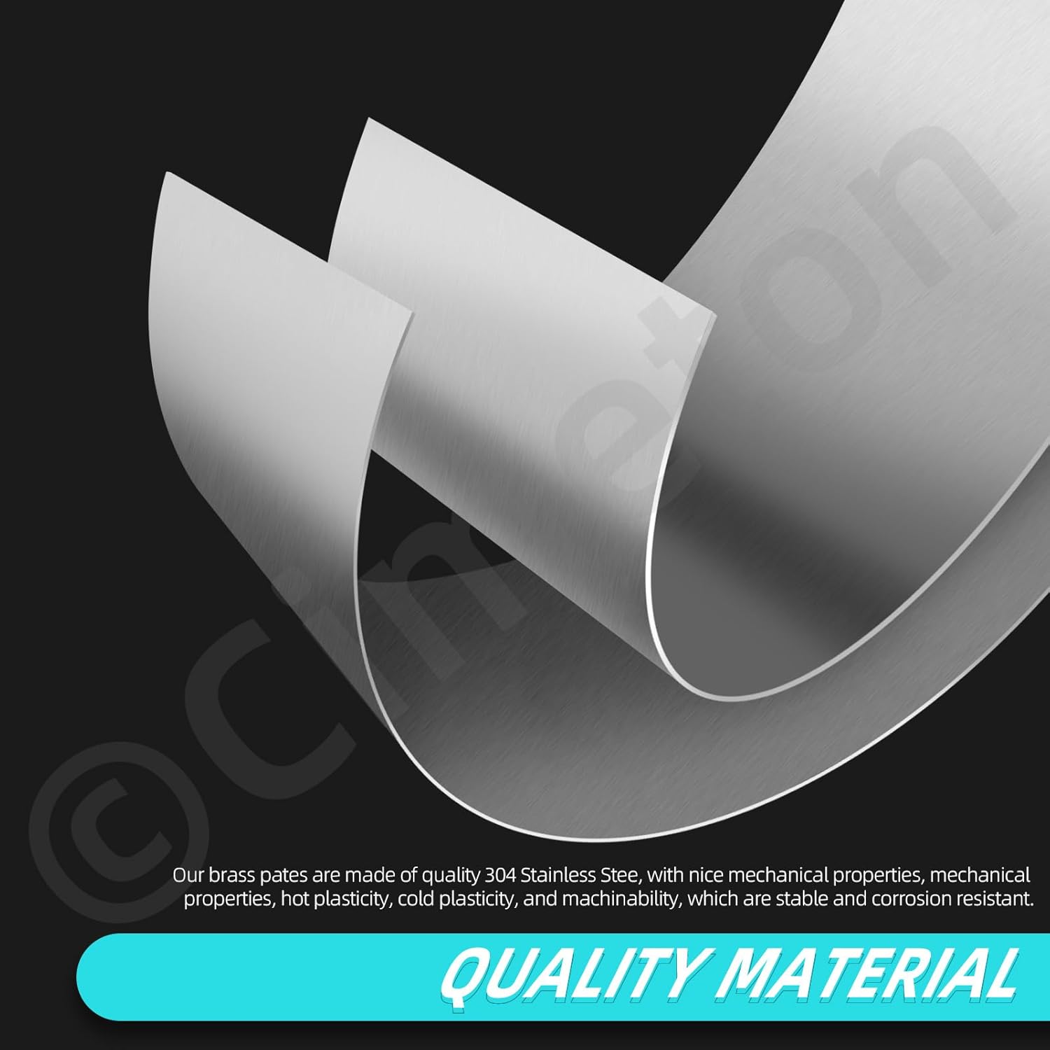 30PCS 10 Different Thickness 304 Stainless Steel Metal Shim Stock 304 Stainless Steel Strips Metal Shims for DIY Handicrafts Jewelry Model Crafts Repairs Electrical