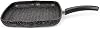Deconox Aluminum Casting Square Grill Pan | Granite Coating With Nonstick Surface | Ideal Kitchen Grill for Meat, Chicken and Vegetables | 29cmx29cm Black