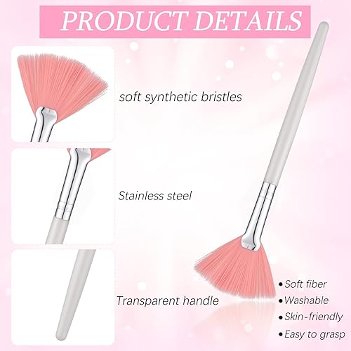 Miniatura 3 de 60 pinceles de maquillaje facial, pinceles suaves para faciales, herramientas aplicadoras de maquillaje cosmético, con mango cómodo para resaltador,