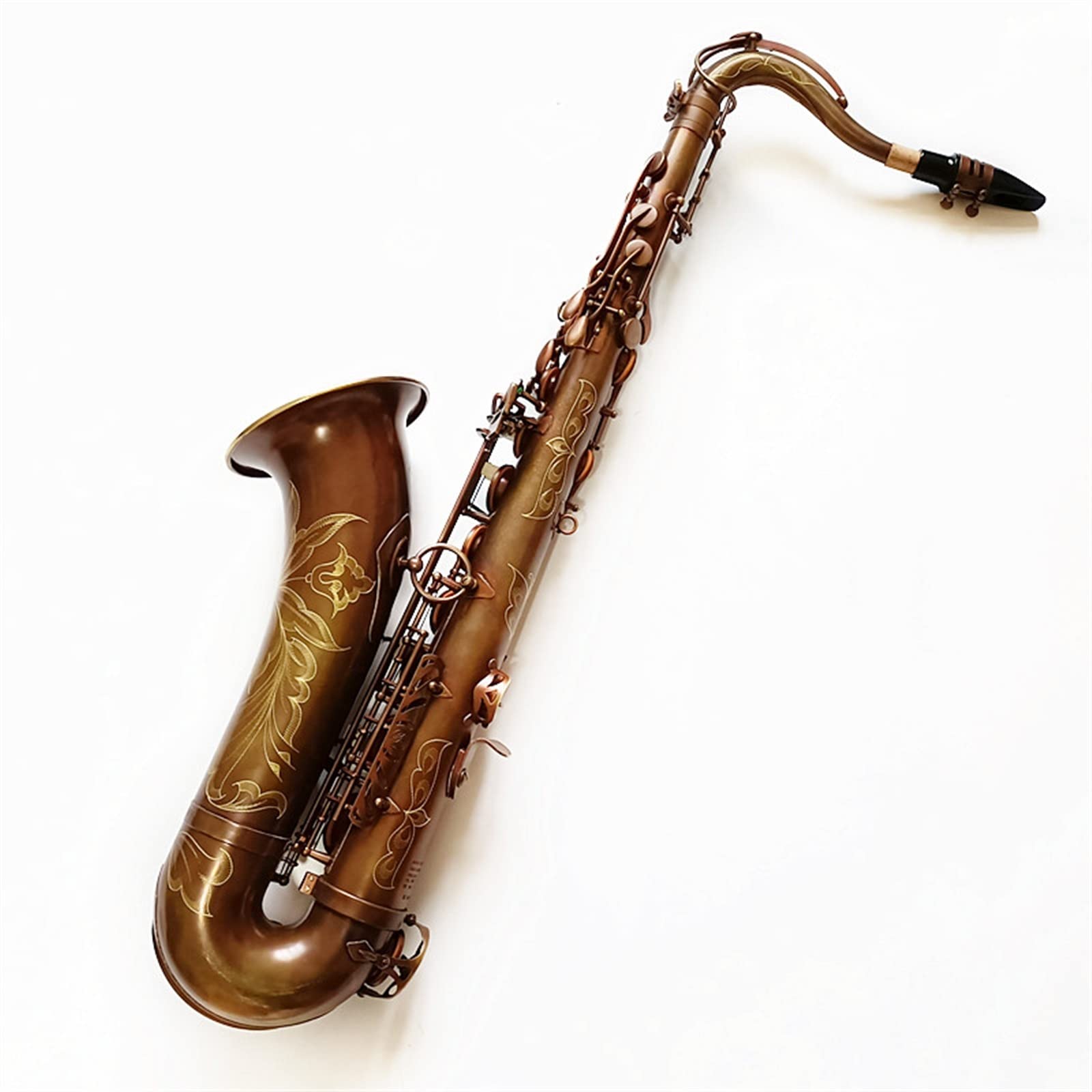 Saxofón Profesional Saxofón Tenor Instrumentos De Saxofón Saxofón De Cobre Antiguo con Estuche