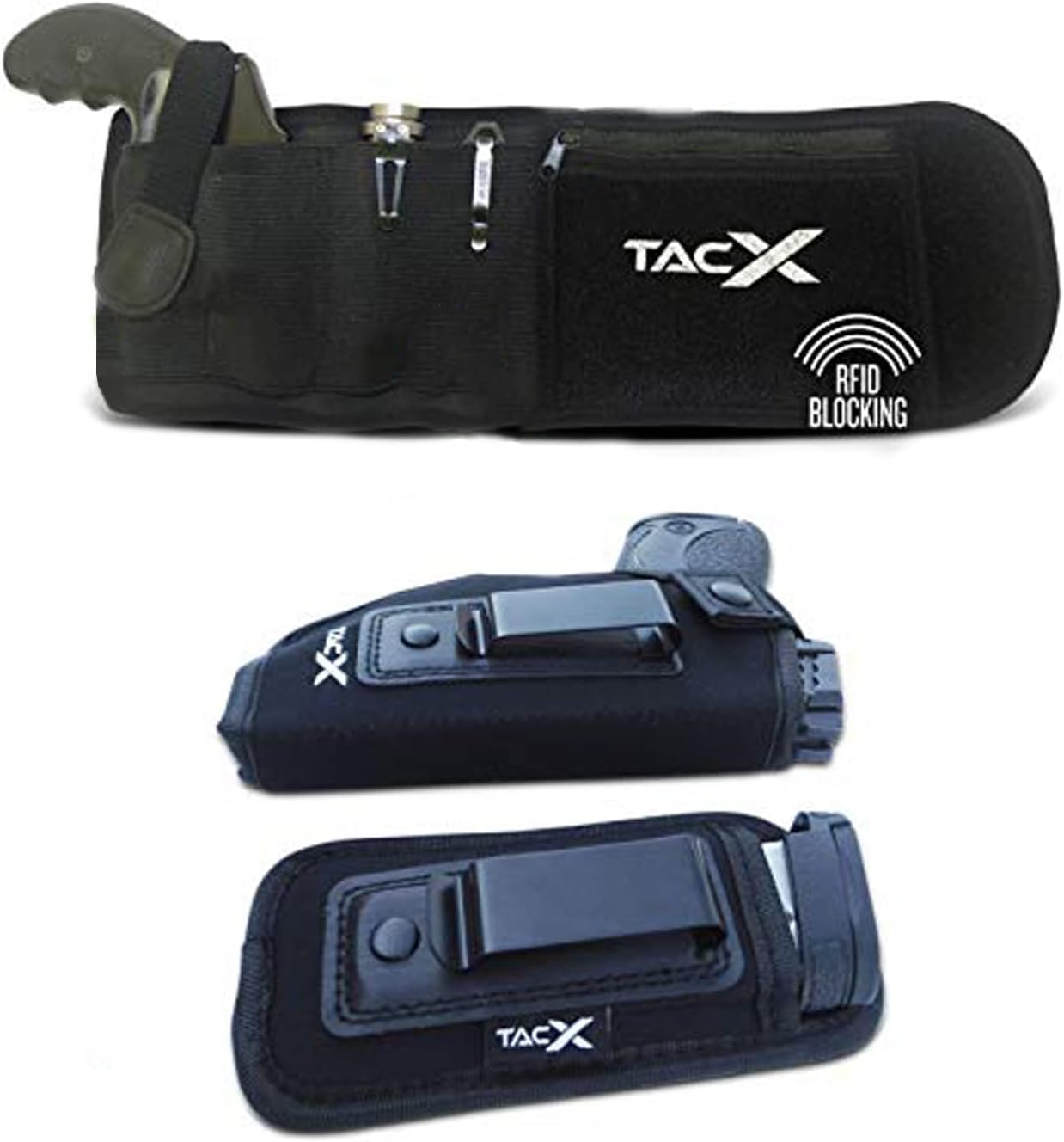 TacX Pro Gear Concealed Carry Gun Holster (Belly Band