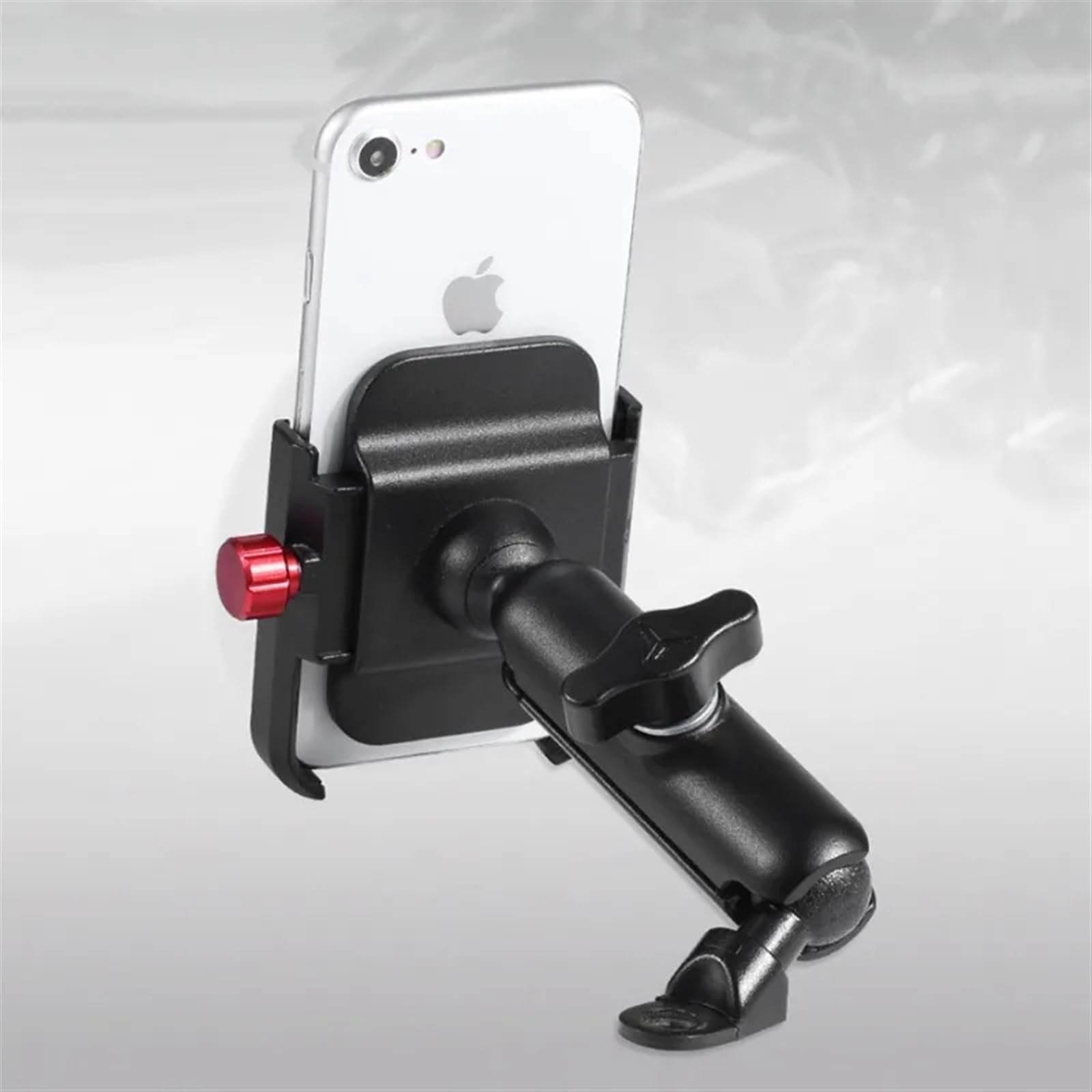 Supporto Cellulare Moto Supporto Mobile Universale Bici Moto Manubrio Alluminio 12-24V Con Caricatore USB Telefono Cellulare Specchietto Retrovisore(Rearview Charging)
