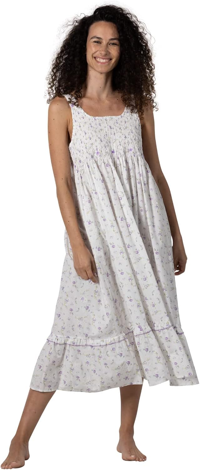 The 1 for U Cotton Nightgowns for Women - Victorian Nightgown, Paige 100% Cotton Gown