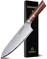 Chef Knife Japanese 8 inch Kitchen Knife Sharp High Carbon Stainless Steel Professional for Cutting Meat Vegetable with Ergonomic Wood Handle