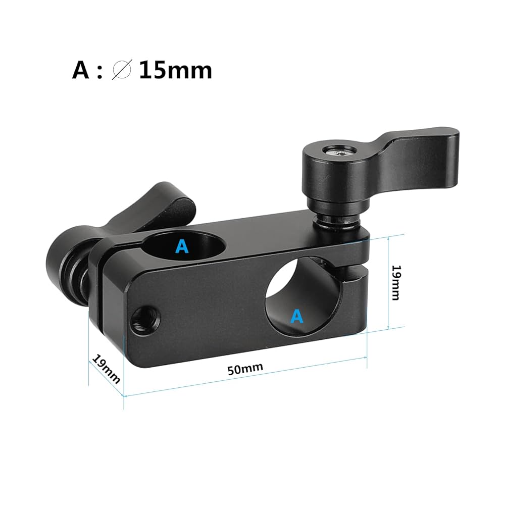 camvate右角度90度回転ビデオカメラDSLRリグロッドクランプ15?mmロッド(ブラック) n5ksbvb Amazon.com : CAMVATE Right Angle Rod Clamp 15mm Rod 90