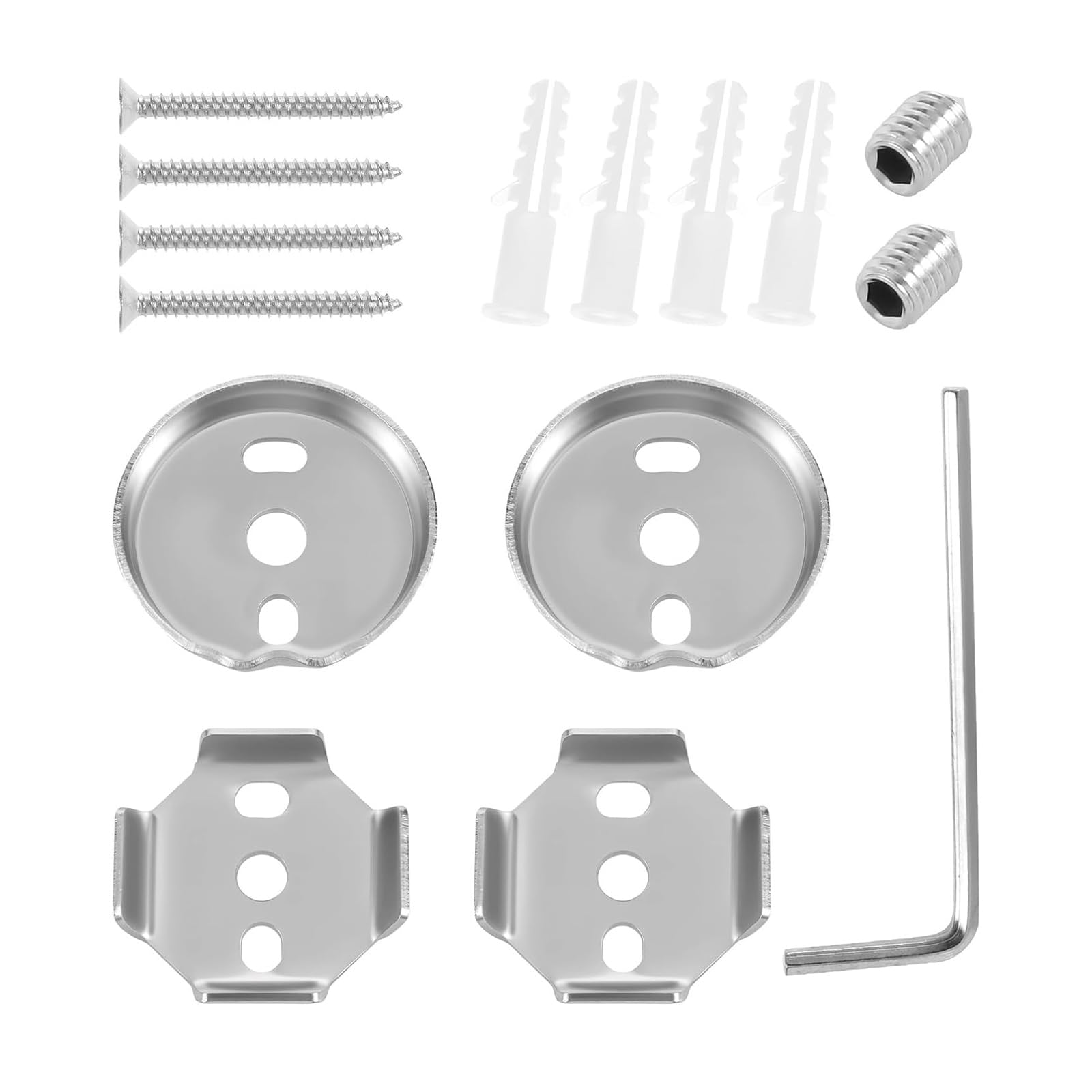 RGYBAO 15Pcs Bathroom Towel Rack Repair Set Stainless Steel Mounting Hardware Set for Towel Rod Hook Easy Installation Bathroom Rack Hardware