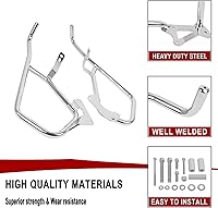 Vista 2 de Protector de motor para barras de choque de alforja compatible con BMW K1600GT K1600GTL 2011-2025 Protector de barras de carretera