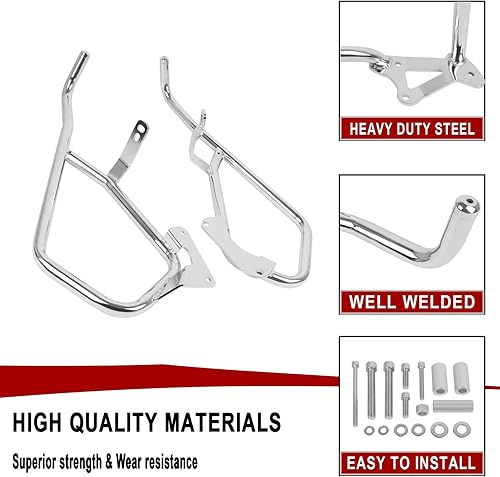 Miniatura 2 de Protector de motor para barras de choque de alforja compatible con BMW K1600GT K1600GTL 2011-2025 Protector de barras de carretera (delantero y