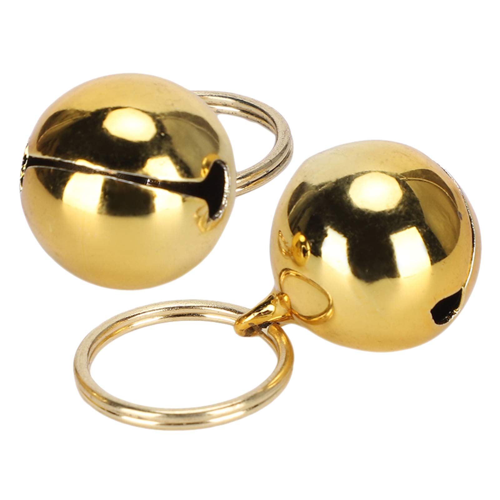 YOUTHINK Copper Pet Bells to Crisp Sound Decoration for Dog Cat for Preventing Escape Outdoors (Gold)