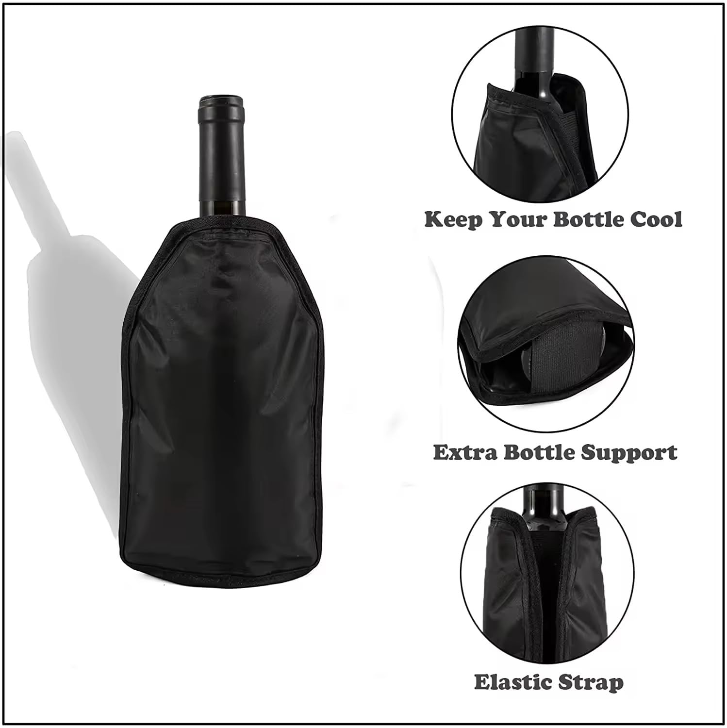 Borsa Frigo Per Vino Con Gel - Refrigeratore Portatile Per Bottiglie Da 750 Ml - Foto 10