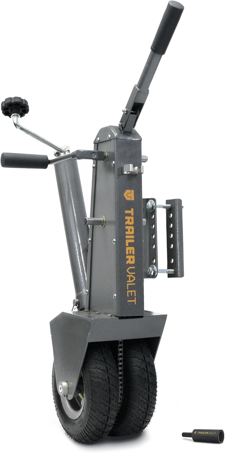 Trailer Valet JX Center-Mount Manual Hand-Crank Trailer Jack with Drill Attachme Trailer Valet JX Center-Mount Manual Hand-Crank Trailer Jack with Drill Attachme