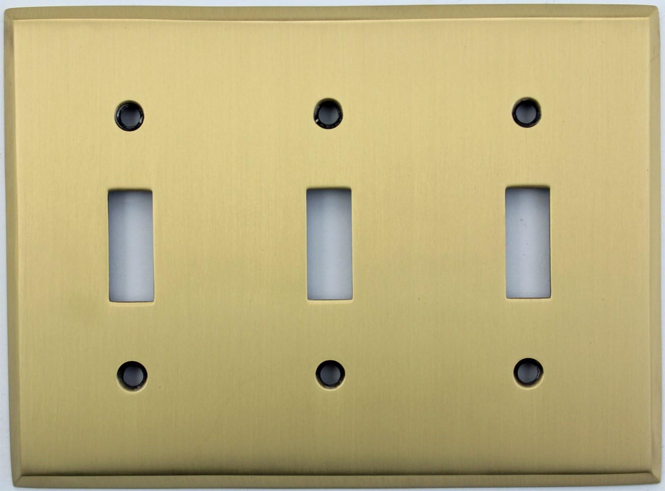 Antique Brass 3 Gang Toggle Light Switch Wall Plate