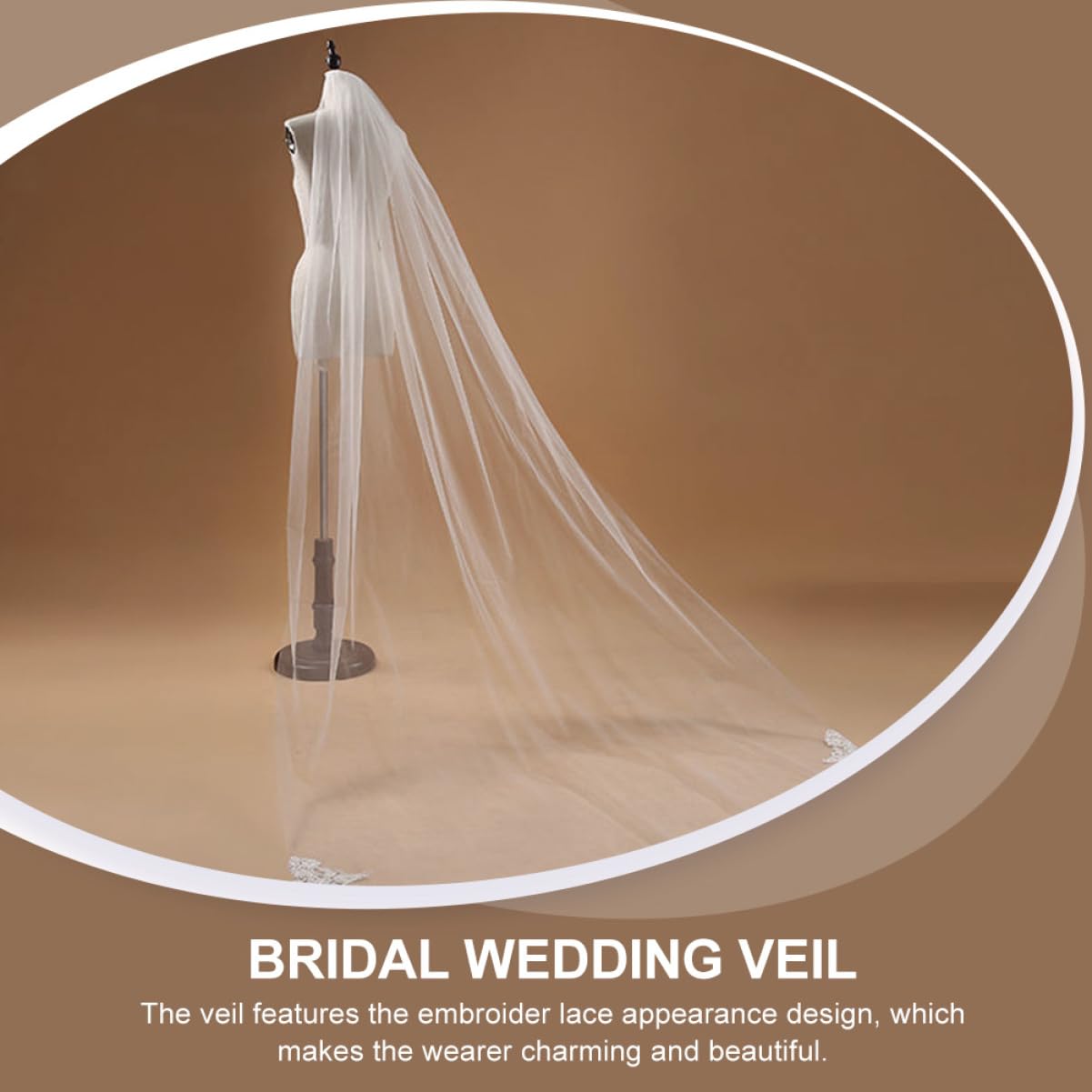 CALLARON 2stücke Hochzeits Schleier Aus Spitze Langer Einlagiger Brautschleier Für Romantische Hochzeiten Und Feierlichkeiten Ergänzung Für Brautmode Und Hochzeitsfotos