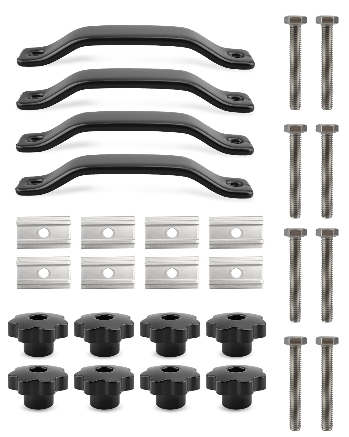 Photo 1 of JUWEVAZU Rooftop Tent Mounting Kit Upgraded 28 PCS, Fit for Various Roof Racks, Including Original Crossbars and Modified Roof Racks, Supports Extended Canopies and Side Tents