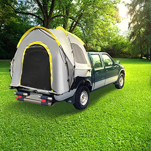 Vevor Truck Tent 5-5.2 Ft,Pickup Tent For Mid Size Truck, Waterproof Truck Camper, 2-Person Sleeping Capacity, 2 Mesh Windows, Easy To Setup Truck Tents For Camping, Hiking #TOP7