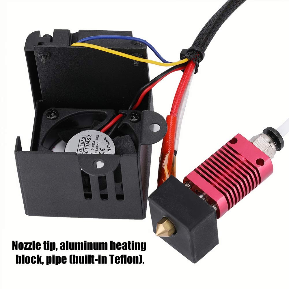 Accesorios de impresora 3D, extrusora Hotend de cabezal en J de acero inoxidable + kit de boquilla de pulverización, para CR-10/CR-10S