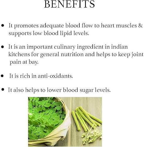 Miniatura 6 de bixa BOTANICAL Extracto de moringa 1% alcaloides 60 cápsulas vegetales (450 mg)  Suplemento multivitamínico y nutricional de superalimentos verdes.
