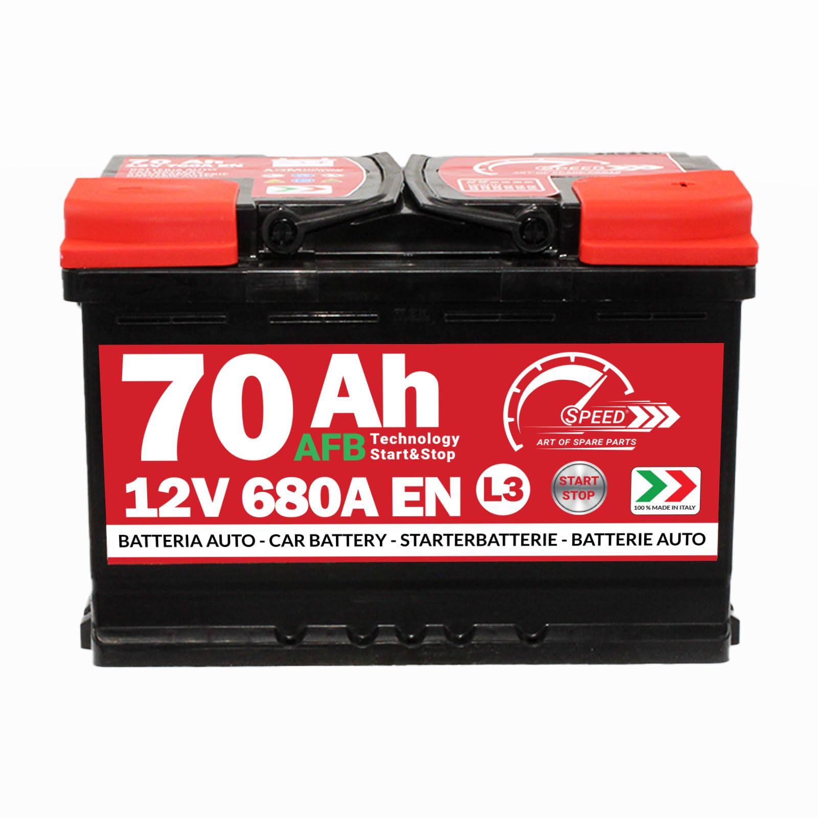 Batería para coche Speed L3 AFB Technology – 70 Ah, 680 A, 12 V