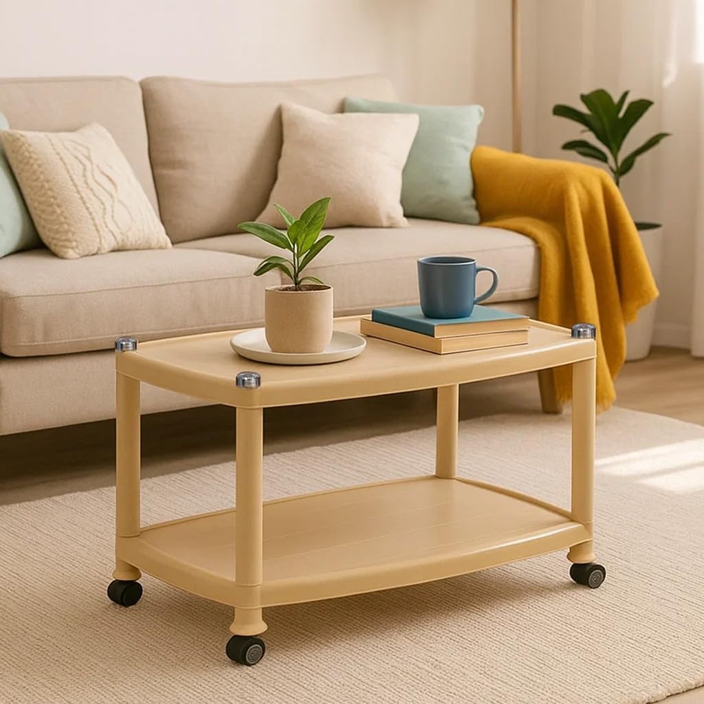 Nilkamal CENTBL5 Contemporary Center Trolley Coffee Table/Tea Table/Teapoy for Home/Living Room/Office & Outdoor-image-19