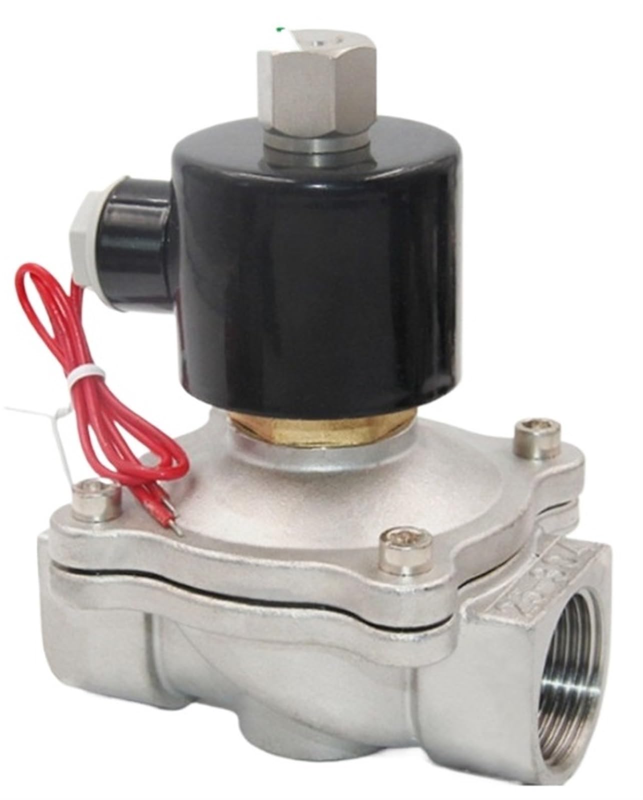 Électrovanne pneumatique inox à haute résistance thermique pour le contrôle d'huile
