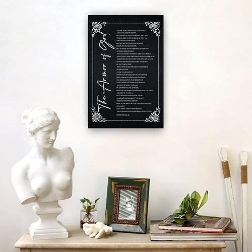 Miniatura 3 de Armadura de Dios Efesios 6 10-18 - Póster de versículo bíblico, arte de pared vintage de oración para sala de estar, imágenes, impresiones estéticas