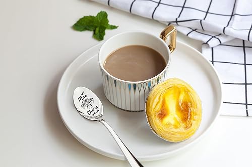 Miniatura 10 de WHING Accio - Cuchara de acero inoxidable grabada para los amantes del café y el té, amantes de los libros, amigos fanáticos de Harry Potter, regalo