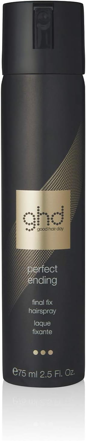 ghd Perfect Ending Final Fix Hair Spray, Flexible Hold 75ml | Compact Styling Essential, Tames Flyaways, Keeps Hair Looking Finished On The Go