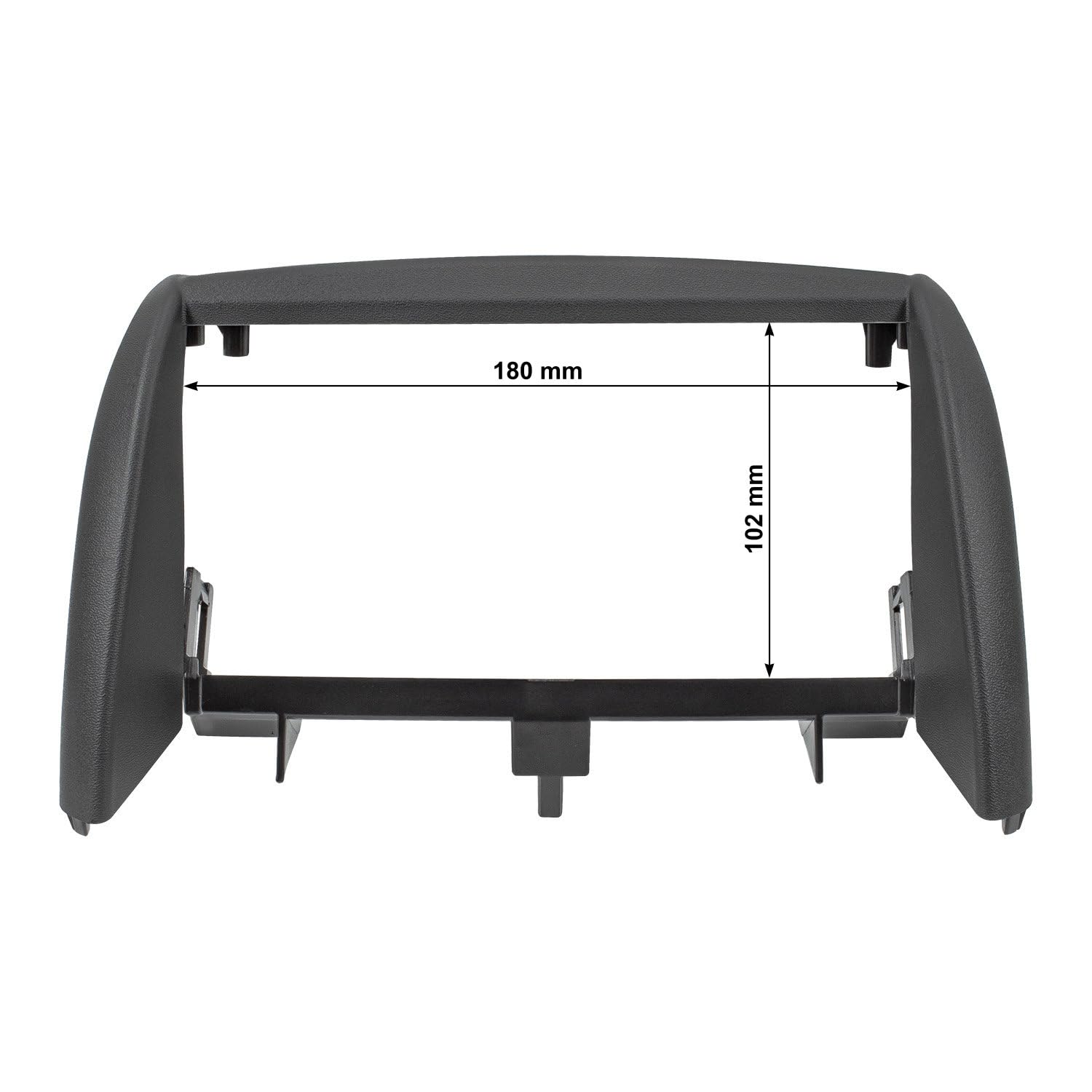Cadre Radio Double DIN Tomzz Pour Fiat Ducato/Peugeot Boxer/Citroën Jumper | Noir | Préparation Radio