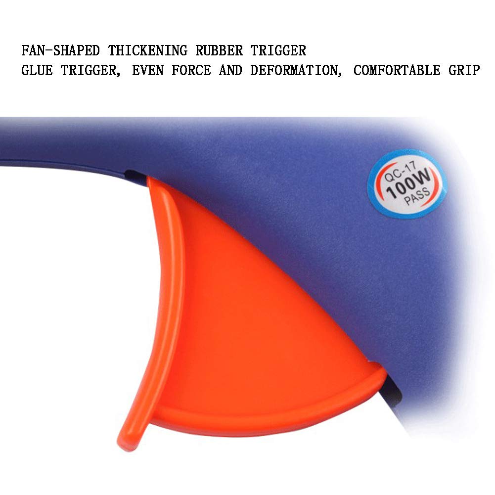 AIZYR Colle Chaude avec 40 Bâtons, Pistolet À Colle avec Sac De Rangement Colle Chaude De Résistance, Protection Contre La Surchauffe, Meubles De Bricolage/Verre De Réparation