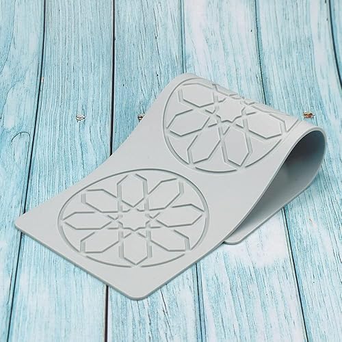 Miniatura 6 de Moldes de silicona de hojas huecas, moldes de chocolate con corazón, geometría, molde de silicona 3D, molde de hoja de caramelo de chocolate,