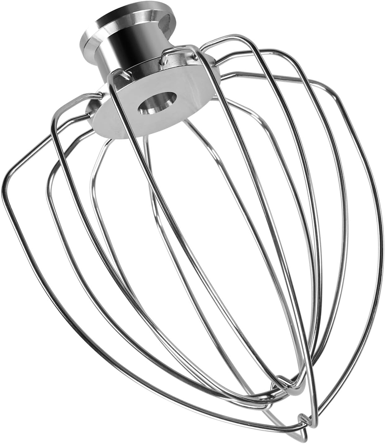 6-Wire Whip Attachment Replacement for KitchenAid 4.5-5 Qt Tilt-Head Mixers – Stainless Steel Whisk for K45, KSM15, KSM110, KSM103, KSM75, KN15, KSM90 – Egg Cream Batter Mayonnaise Mixer