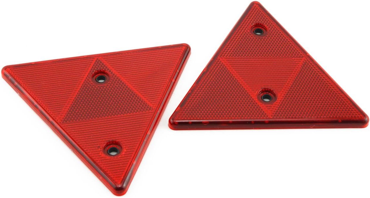 Amazon Navire リフレクター 三角 反射板 2枚セット トラック トレーラー 船舶 牽引車 など 汎用 パーツ 緊急対応用品 車 バイク