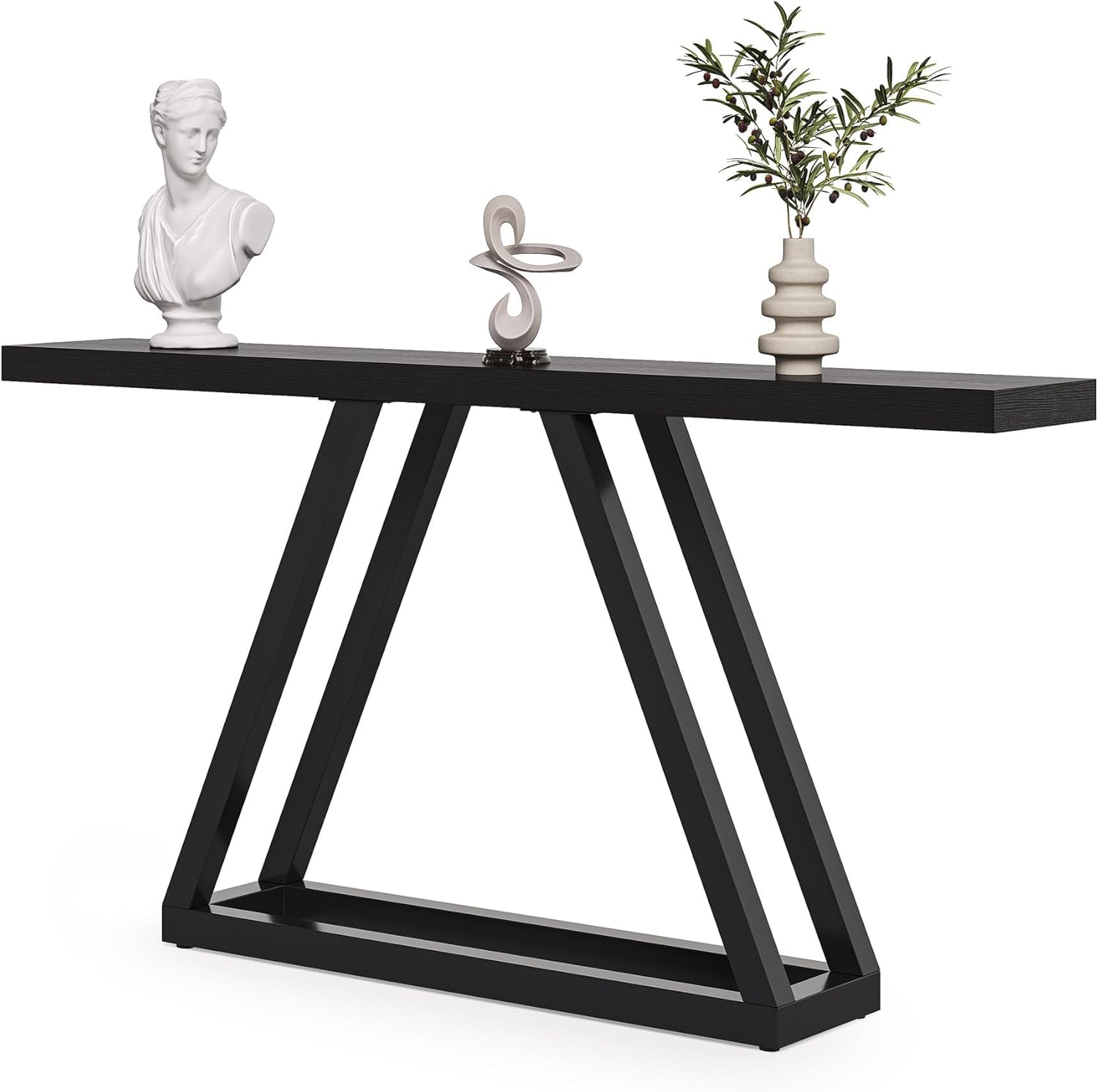 Tribesigns Tavolo consolle stretto da 160 cm (nero)