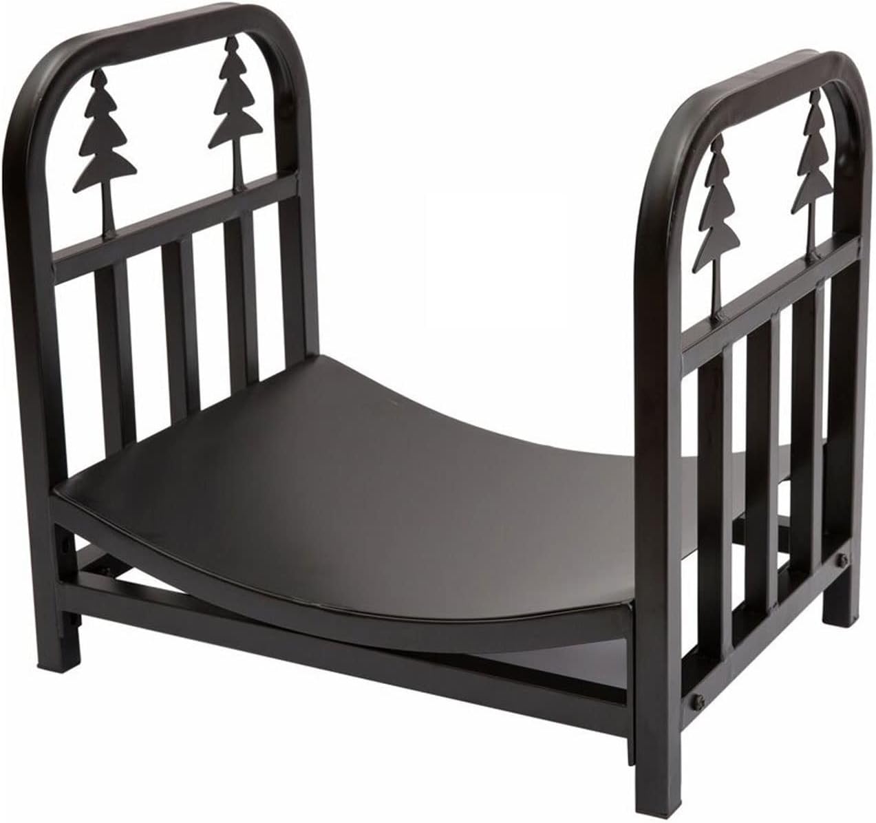 Metal Firewood Organizer Firewood Rack Heavy Duty Firewood Rack Indoor Outdoor Log Rack Wood Holder Stacked Black Firewood Storage (Color : Black) (Black)