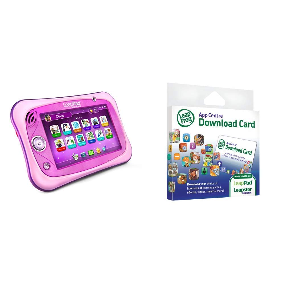 LeapFrog Leap Pad Ultimate Toy (Pink) + LeapPad Explorer App Center Download Card