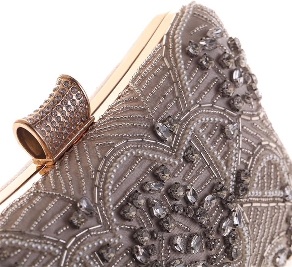 Pearl Banquet Bridal Clutch Bag Diamond Beaded Evening Bags Ladies Crafts