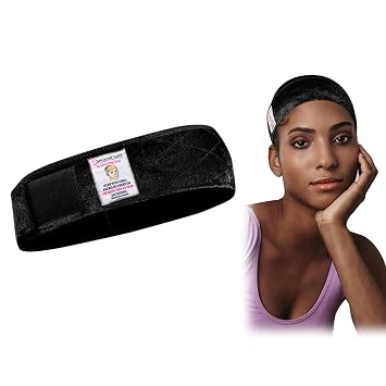 Dreamlover Wig Grip Band for Women, Black | Made for Dark Roots Wigs, No Visible Line, No Wig Combs Needed, Protect Edges, Velvet, Adjustable, All-Day Wear, 1 PCS