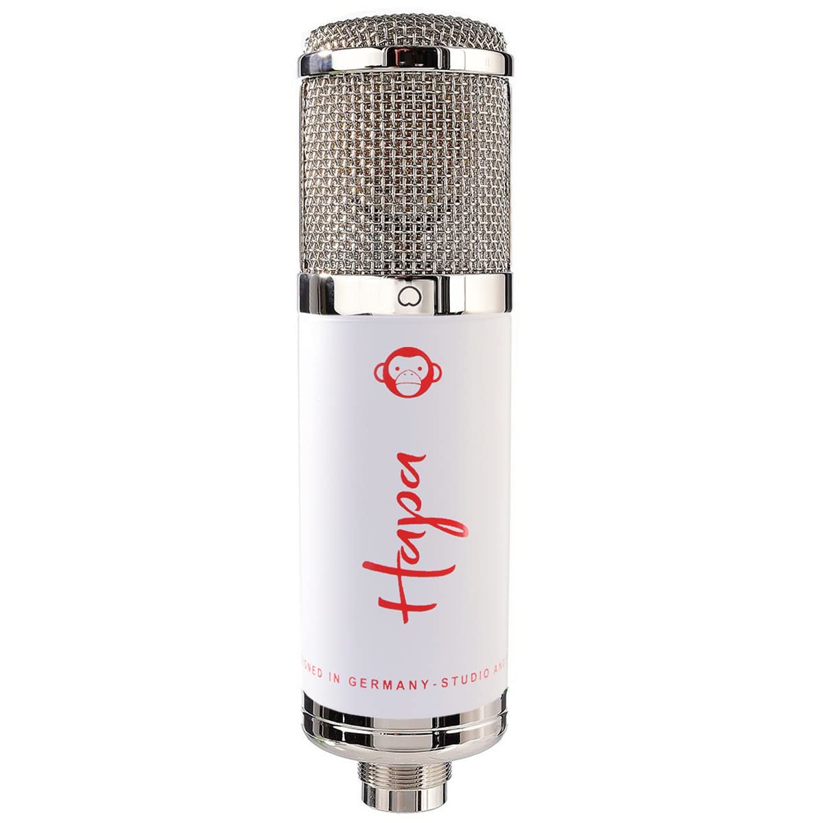 Monkey Banana Hapa USB-Mikrofon Weiss + keepdrum Gelenkarm-Stativ Weiss