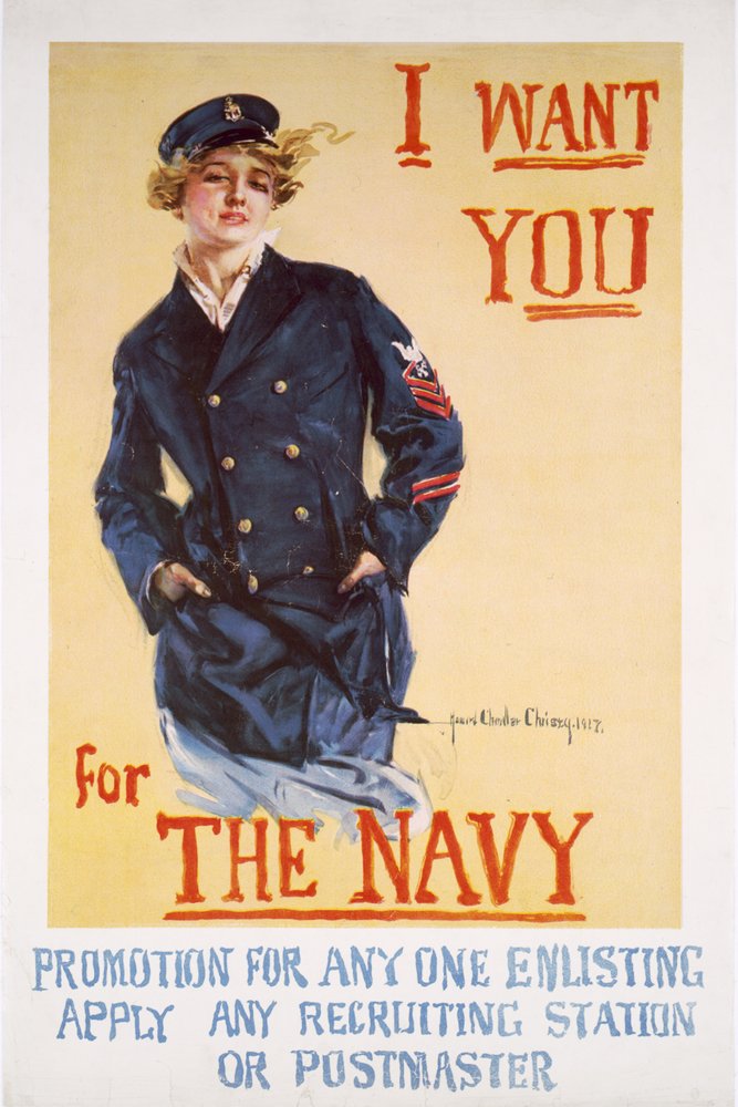 Amazon | アメリカ海軍ビンテージポスター - 「I Want You For