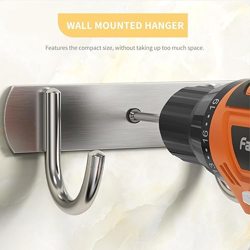 Miniatura 8 de VILLCASE Ganchos para toallas, ganchos para ropa, ganchos de pared resistentes para colgar en la pared, para sombreros, ganchos de entrada vintage